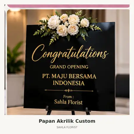 Papan Bunga Akrilik Babakan Madang